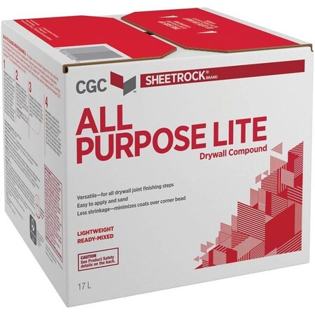 Canadian Gypsum Sheetrock All-Purpose Lite Drywall Compound, Paste, Off-White 380114